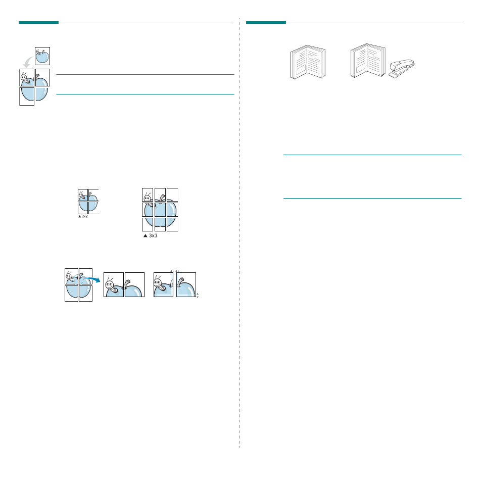 Printing posters, Printing booklets, Printing posters printing booklets | Samsung SCX-4X26 User Manual | Page 113 / 139