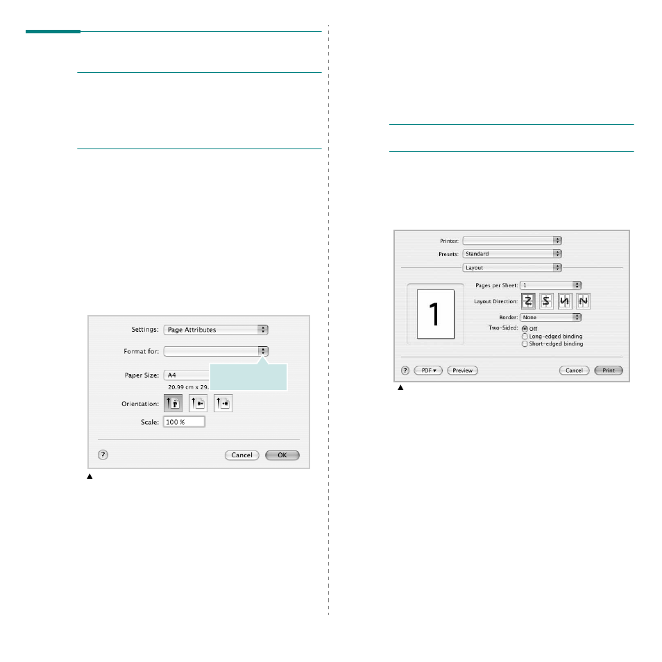 Printing, Printing a document, Changing printer settings | Printing a document changing printer settings | Samsung SCX-4X26 User Manual | Page 133 / 139