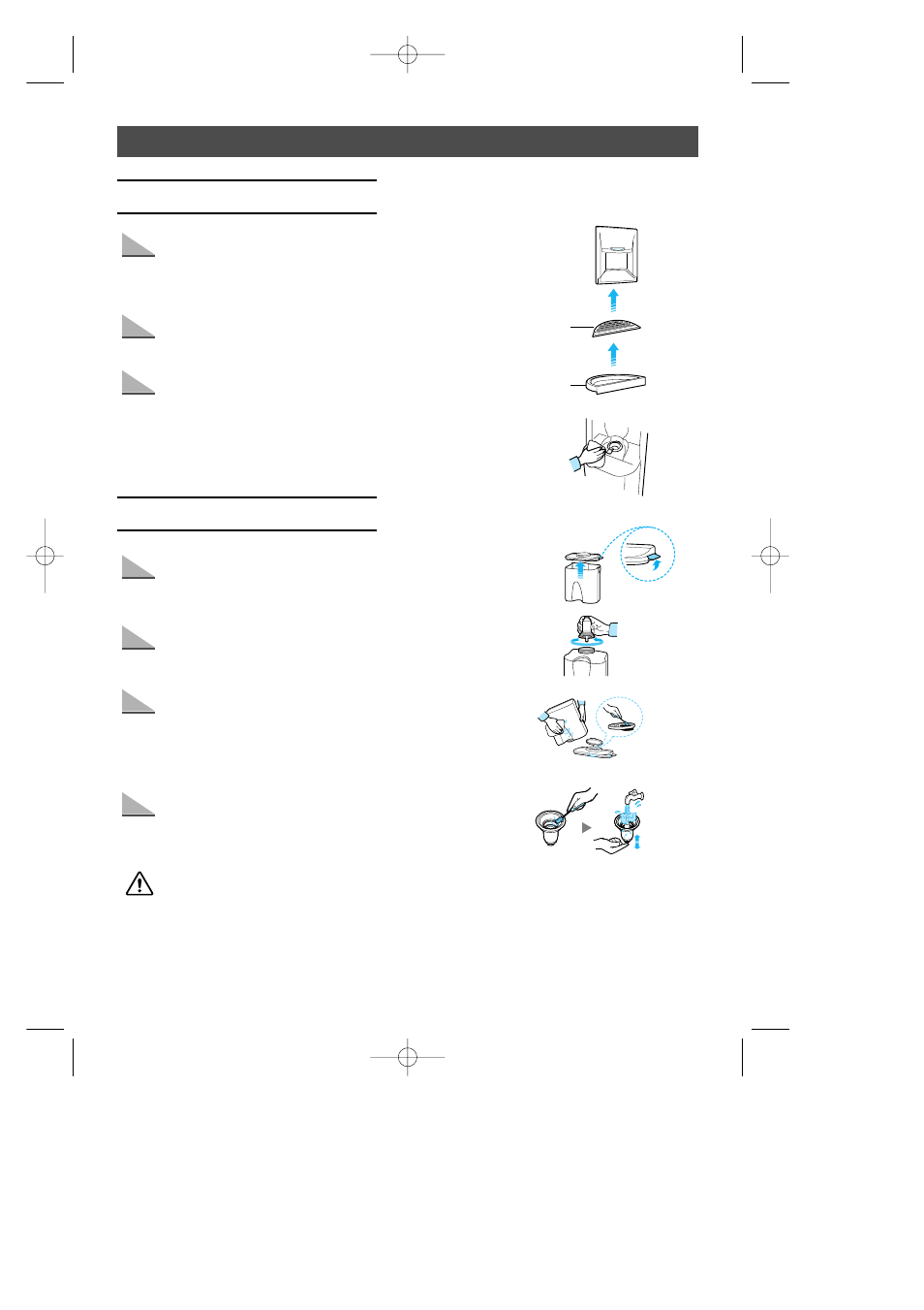 Cleaning the water dispenser | Samsung SR-L36 User Manual | Page 15 / 19