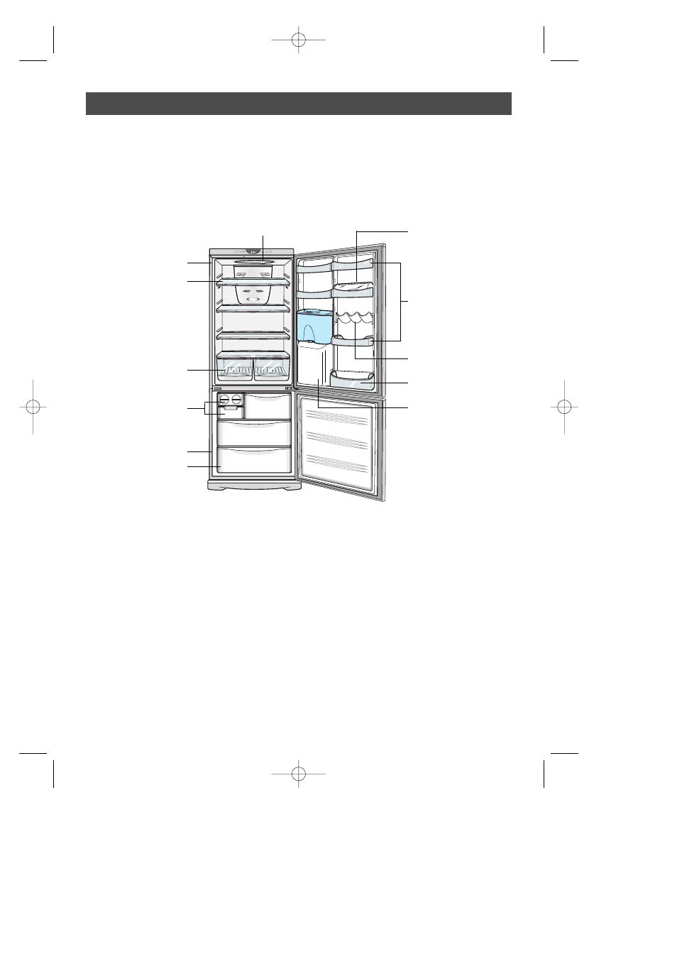 View of your fridge / freezer | Samsung SR-L36 User Manual | Page 18 / 19