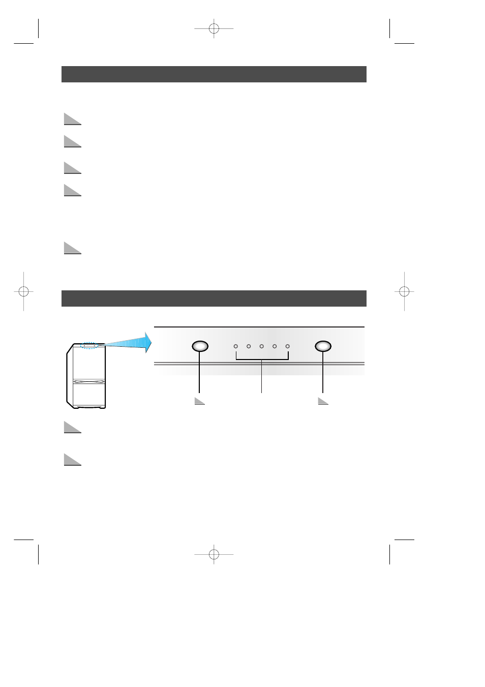 Preparing the fridge/freezer, Using the control features | Samsung SR-L36 User Manual | Page 6 / 19