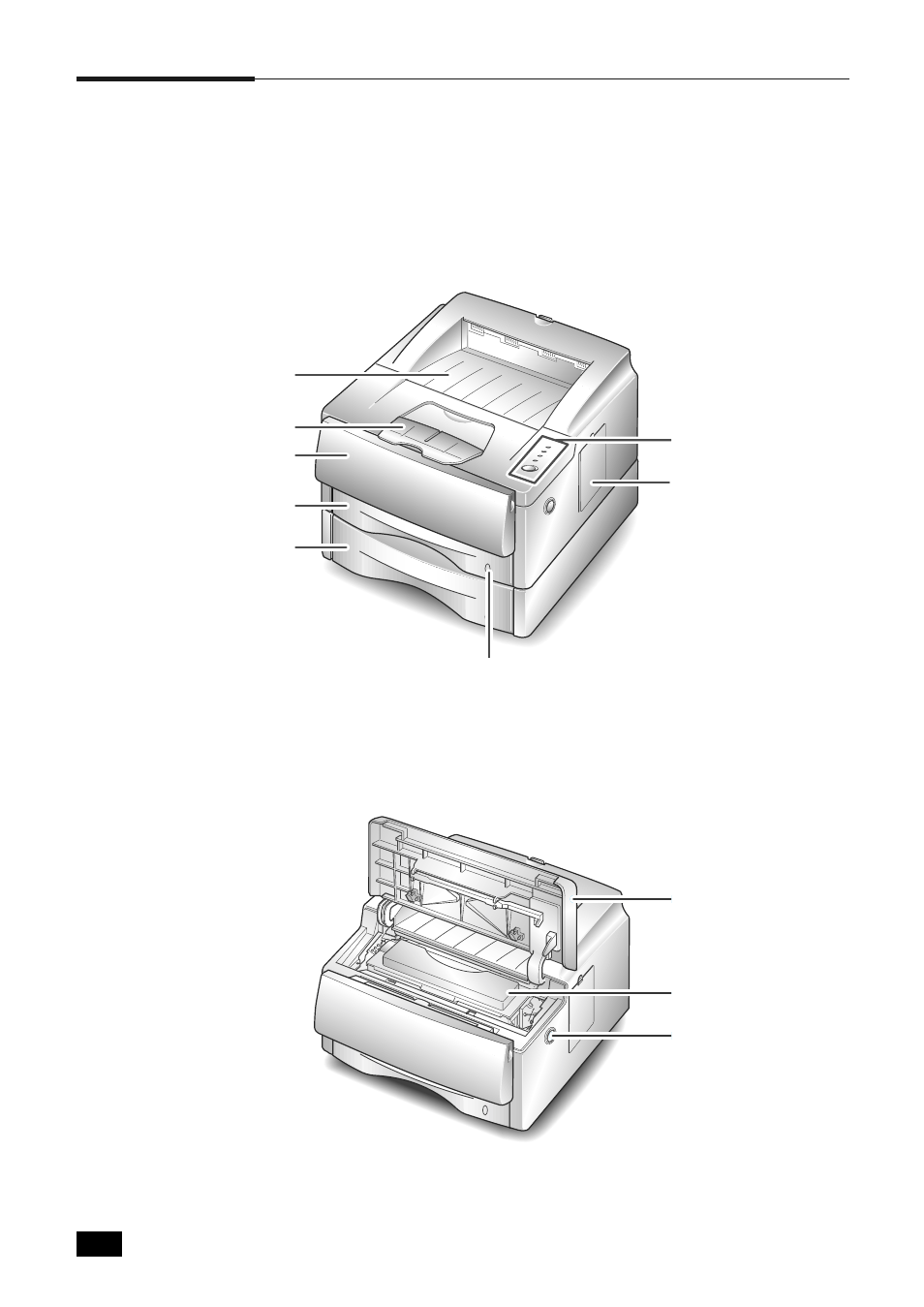 Printer components | Samsung ML--6100 User Manual | Page 11 / 106