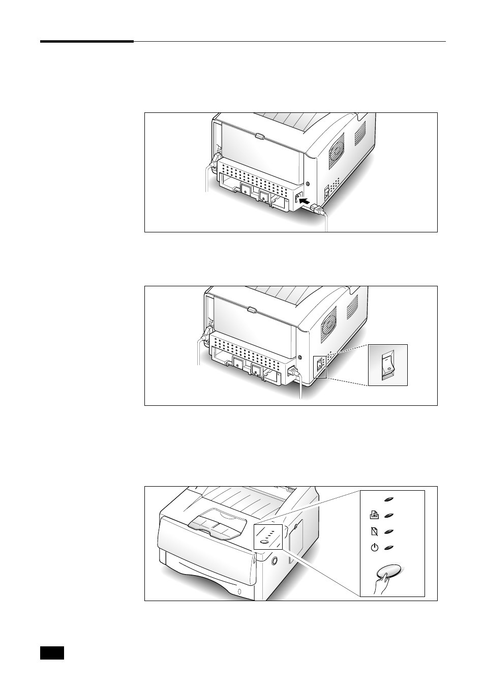 Attaching the power cord and testing the printer | Samsung ML--6100 User Manual | Page 27 / 106