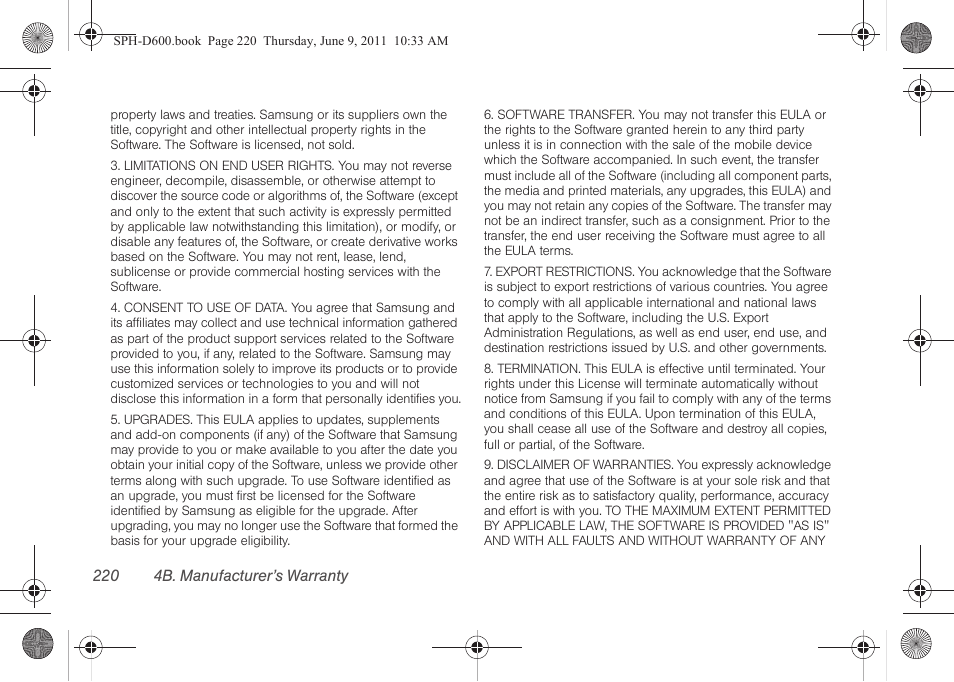 Samsung D-44867 User Manual | Page 234 / 250