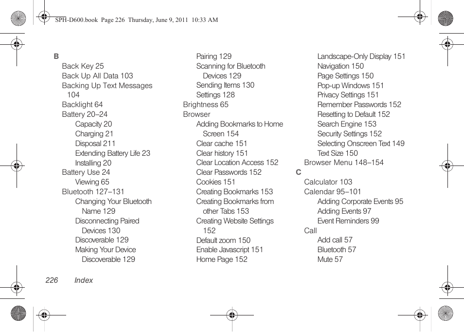 Samsung D-44867 User Manual | Page 240 / 250