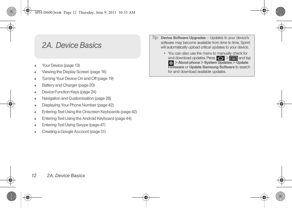2a. device basics | Samsung D-44867 User Manual | Page 26 / 250