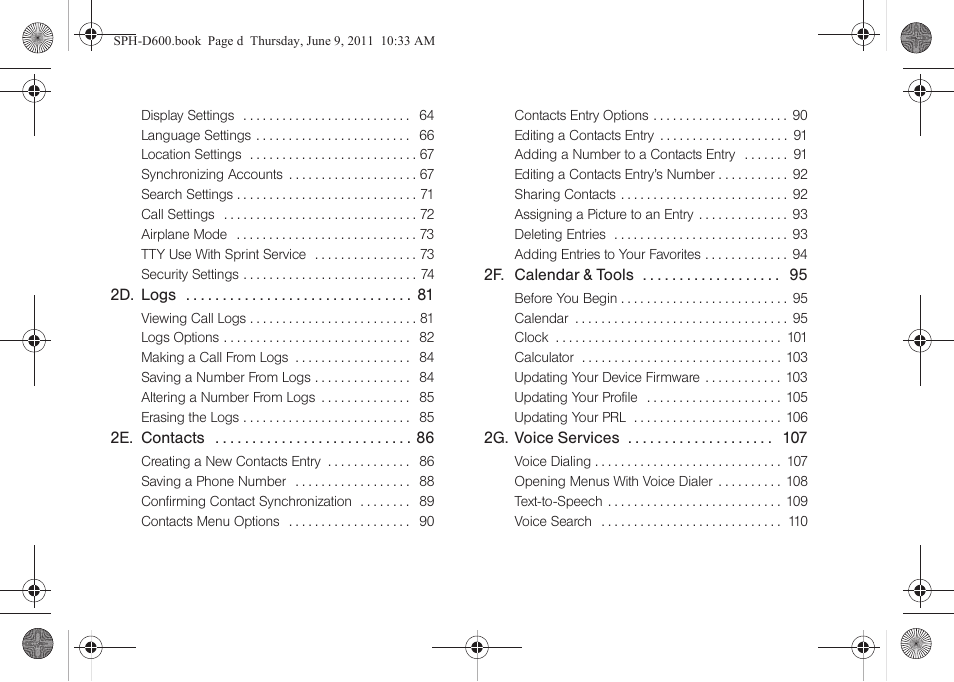 Samsung D-44867 User Manual | Page 4 / 250