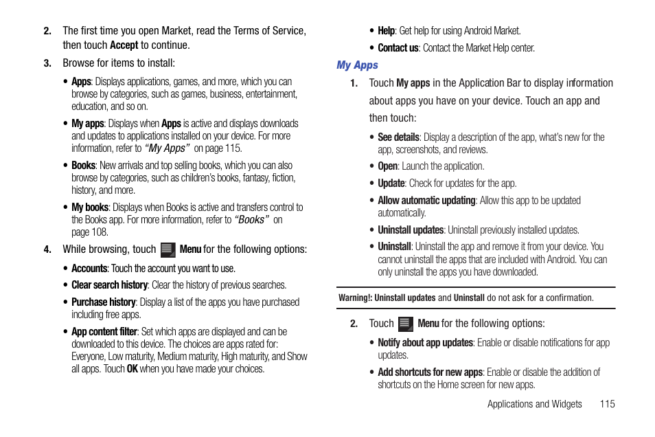 Samsung Galaxy Tab 8.9 User Manual | Page 119 / 188