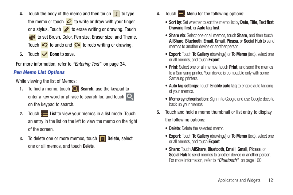 Samsung Galaxy Tab 8.9 User Manual | Page 125 / 188