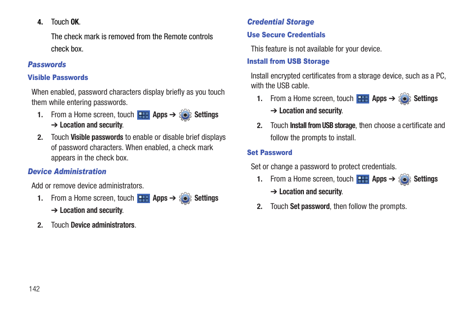 Samsung Galaxy Tab 8.9 User Manual | Page 146 / 188