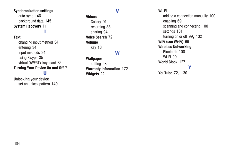Samsung Galaxy Tab 8.9 User Manual | Page 188 / 188
