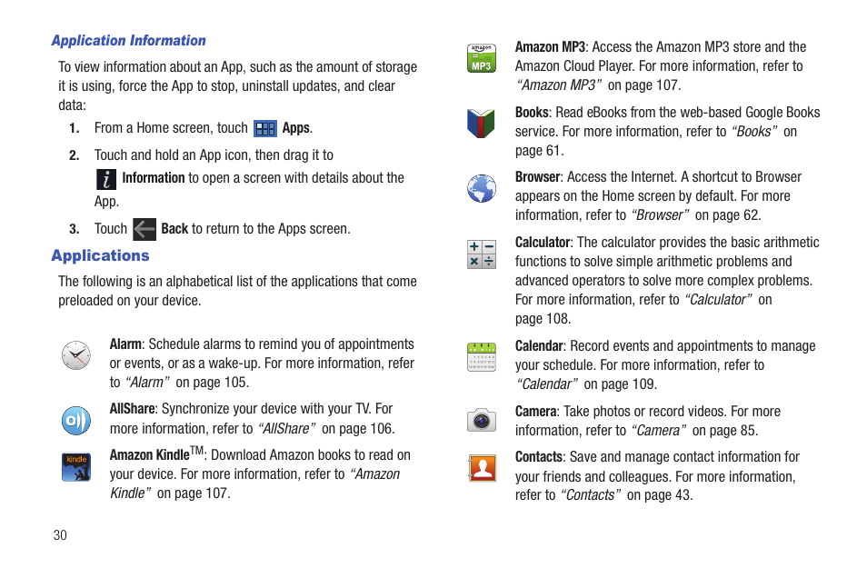 Applications | Samsung Galaxy Tab 8.9 User Manual | Page 34 / 188
