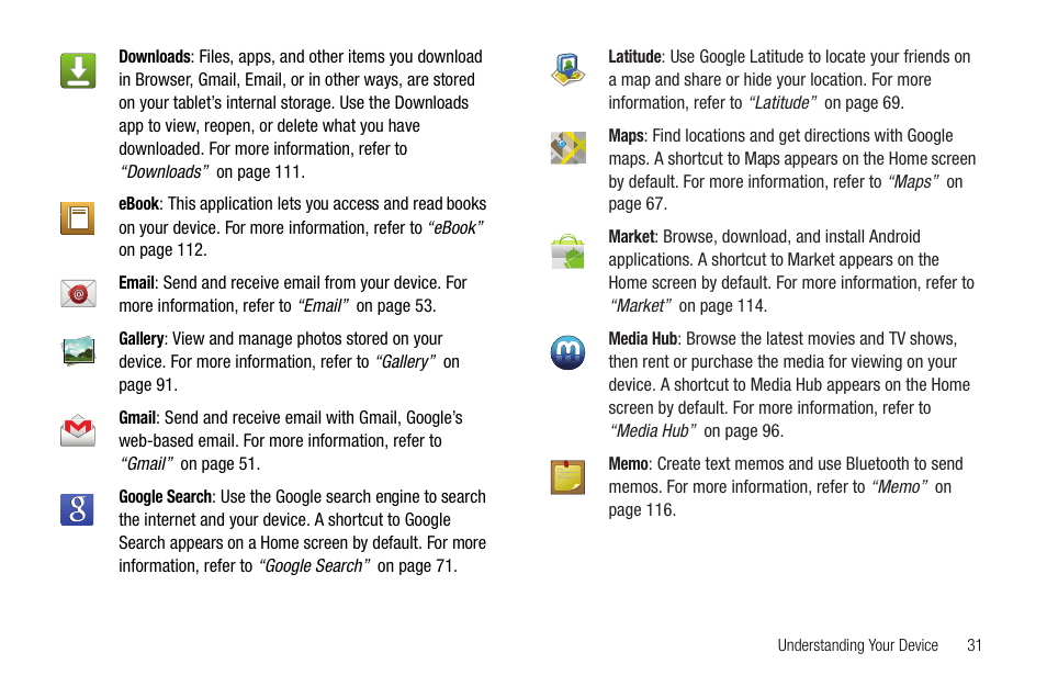 Samsung Galaxy Tab 8.9 User Manual | Page 35 / 188