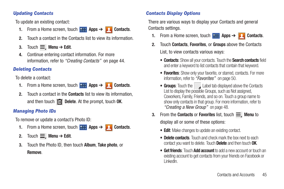 Samsung Galaxy Tab 8.9 User Manual | Page 49 / 188