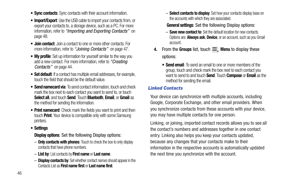 Samsung Galaxy Tab 8.9 User Manual | Page 50 / 188