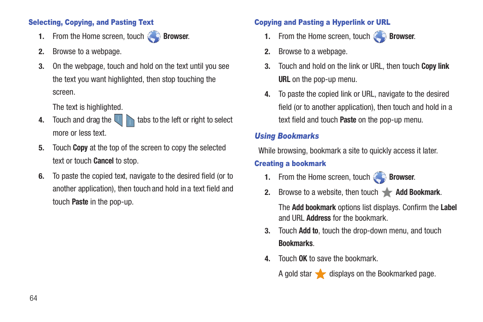Samsung Galaxy Tab 8.9 User Manual | Page 68 / 188