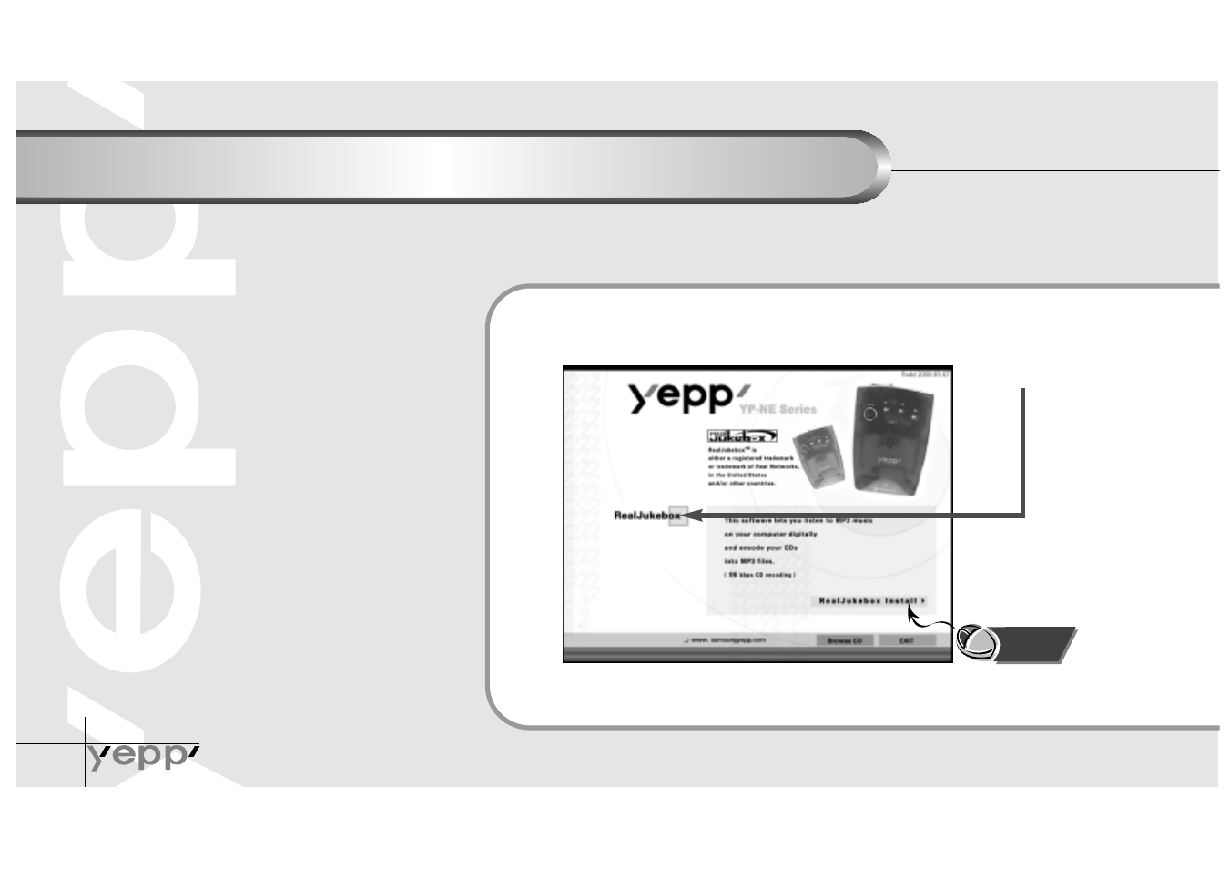 Installing software on pc | Samsung Yepp YP-NEU User Manual | Page 20 / 48