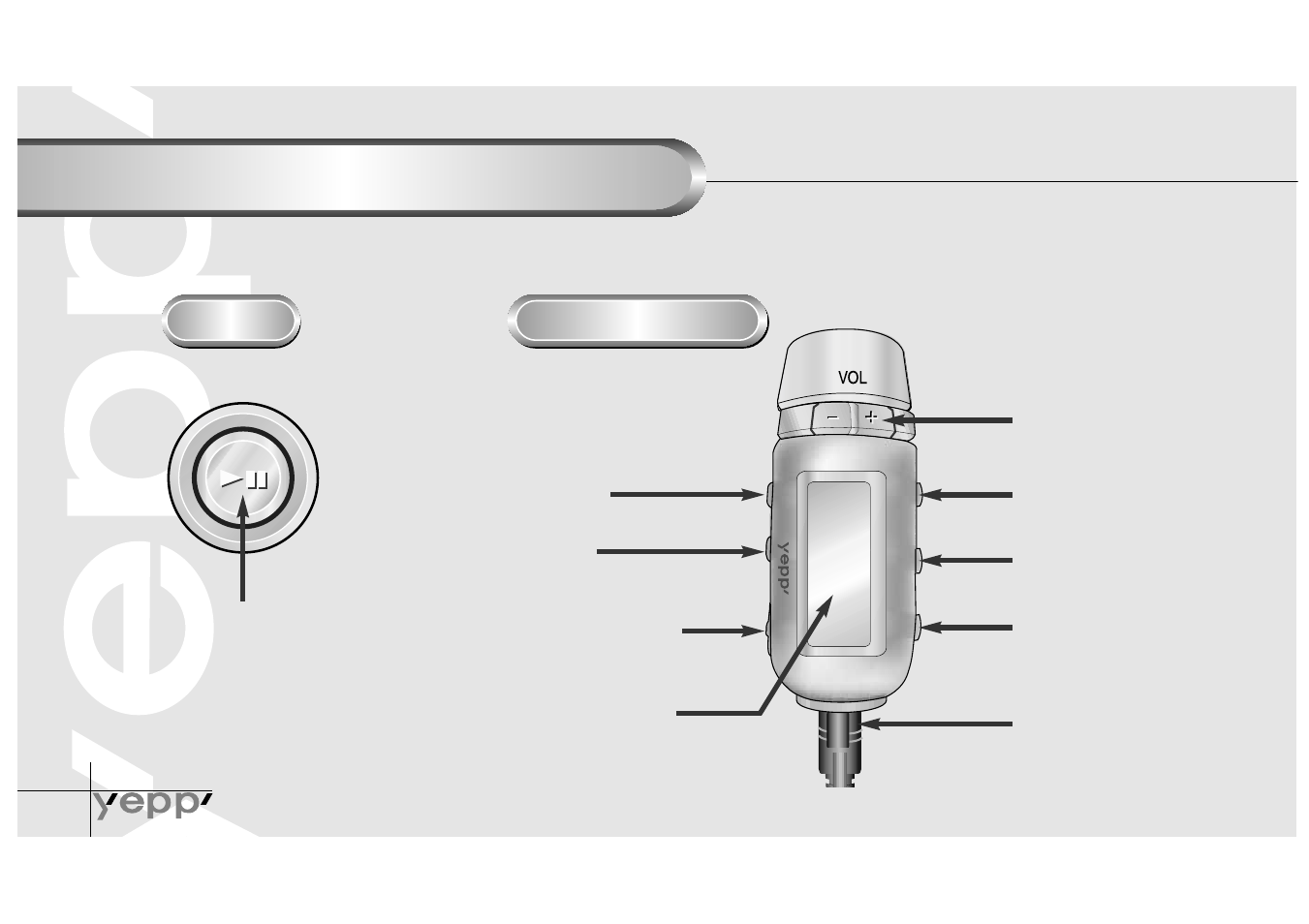 Remote controller, Front panel | Samsung Yepp YP-NEU User Manual | Page 8 / 48