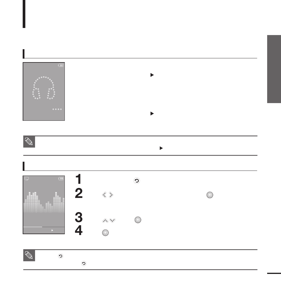 Basic use, Turning the power on & off, Playing music | Samsung YP-K5JAB User Manual | Page 13 / 57