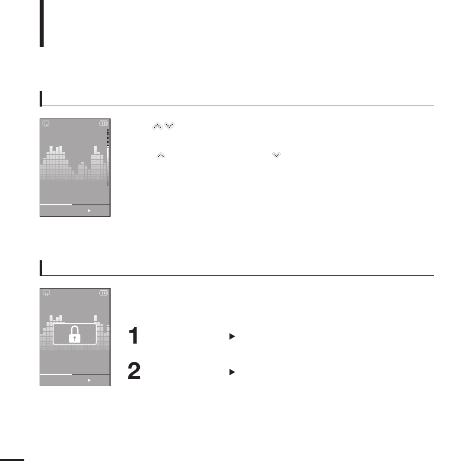 Basic use, Continued), Volume control lock function | Samsung YP-K5JAB User Manual | Page 14 / 57