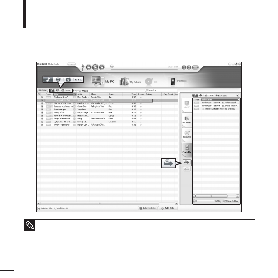 Samsung YP-K5JAB User Manual | Page 20 / 57