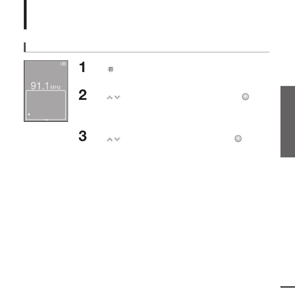 Setting fm radio | Samsung YP-K5JAB User Manual | Page 39 / 57