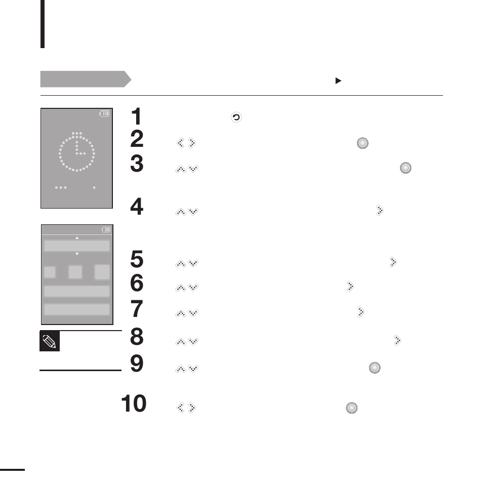 Chapter 4. setting, Setting alarm | Samsung YP-K5JAB User Manual | Page 40 / 57