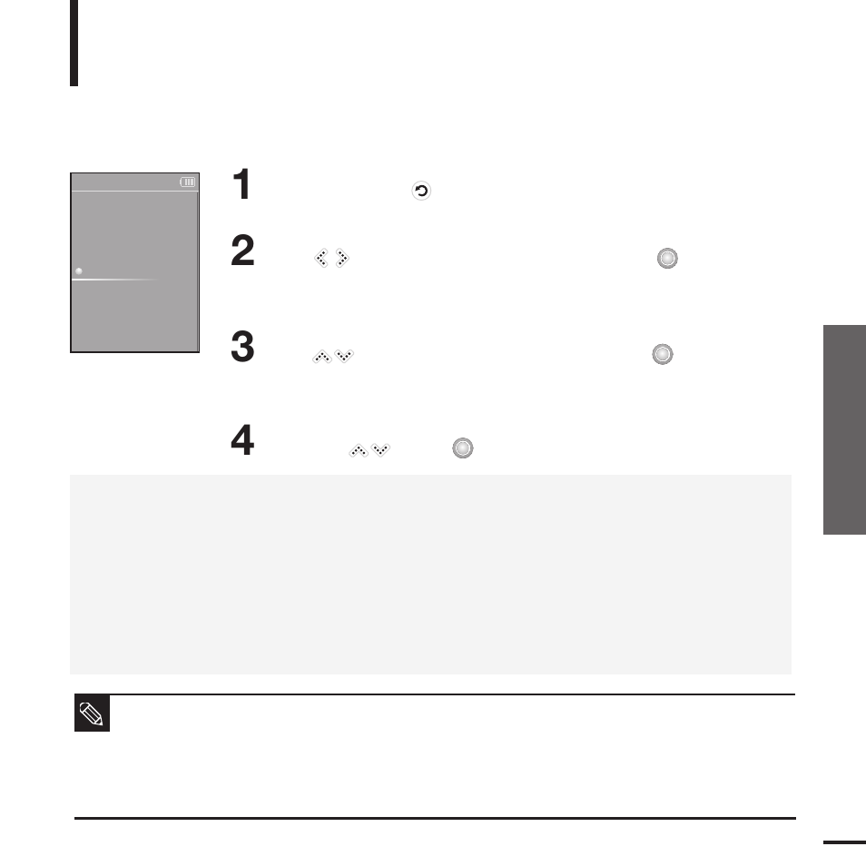 Setting the system | Samsung YP-K5JAB User Manual | Page 47 / 57