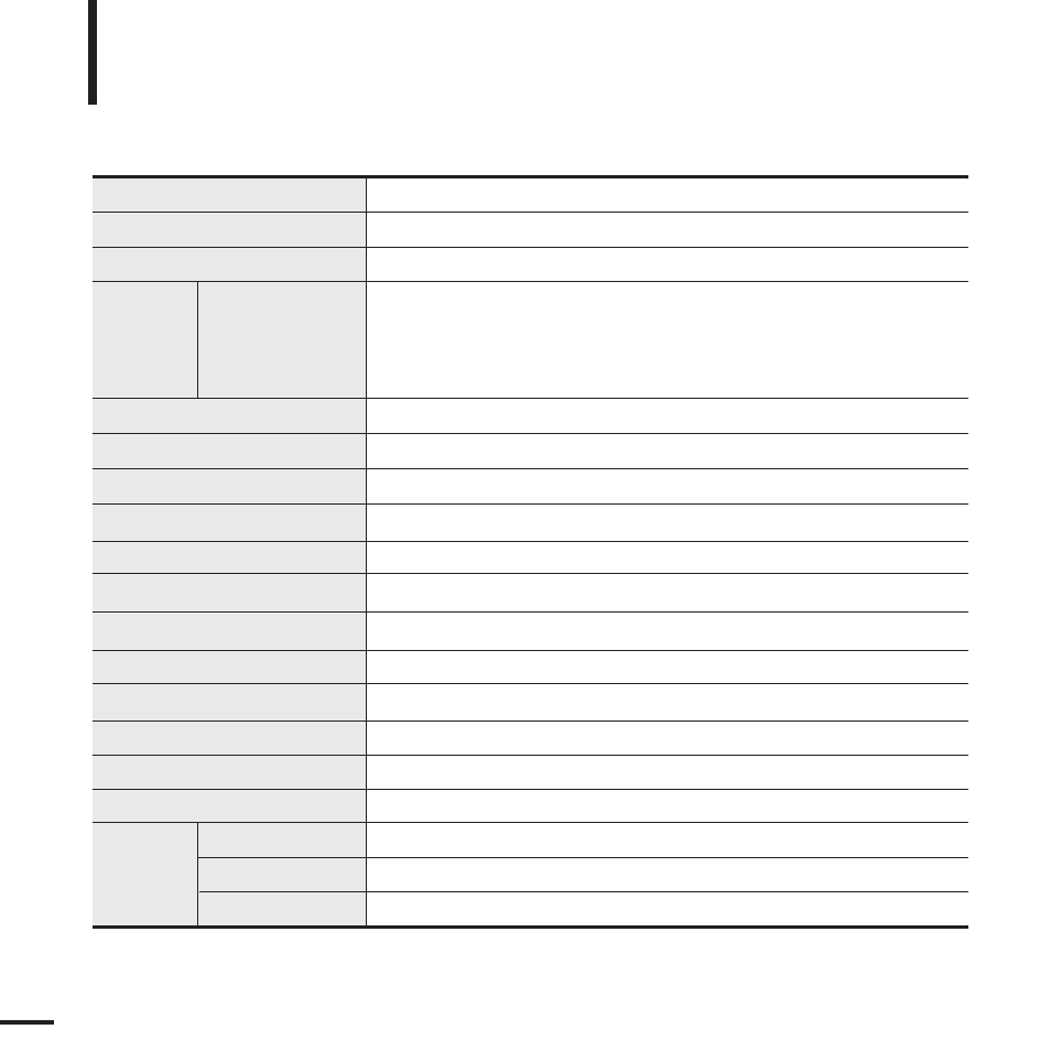 Product specifications | Samsung YP-K5JAB User Manual | Page 54 / 57