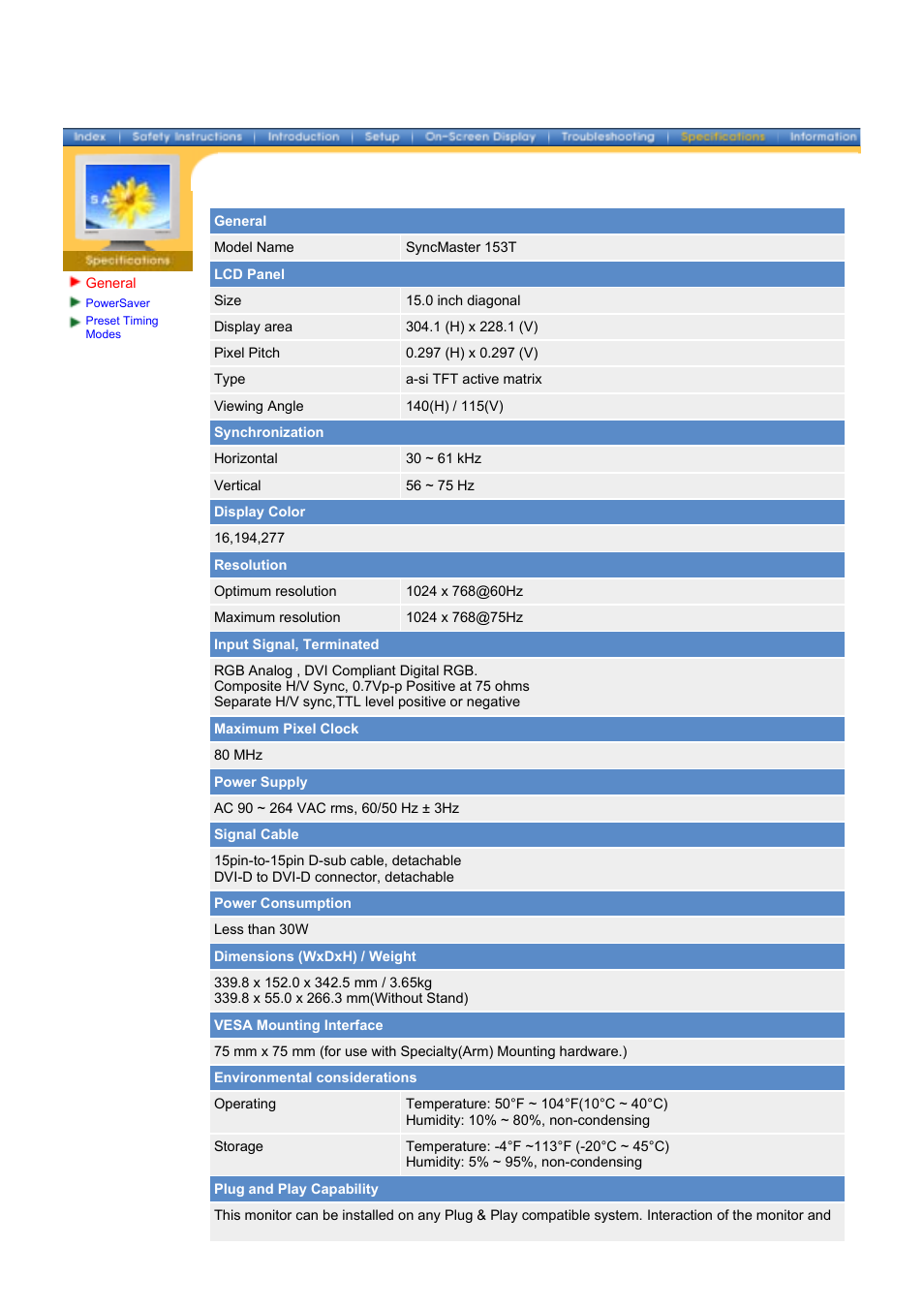 Samsung 174T User Manual | Page 58 / 80