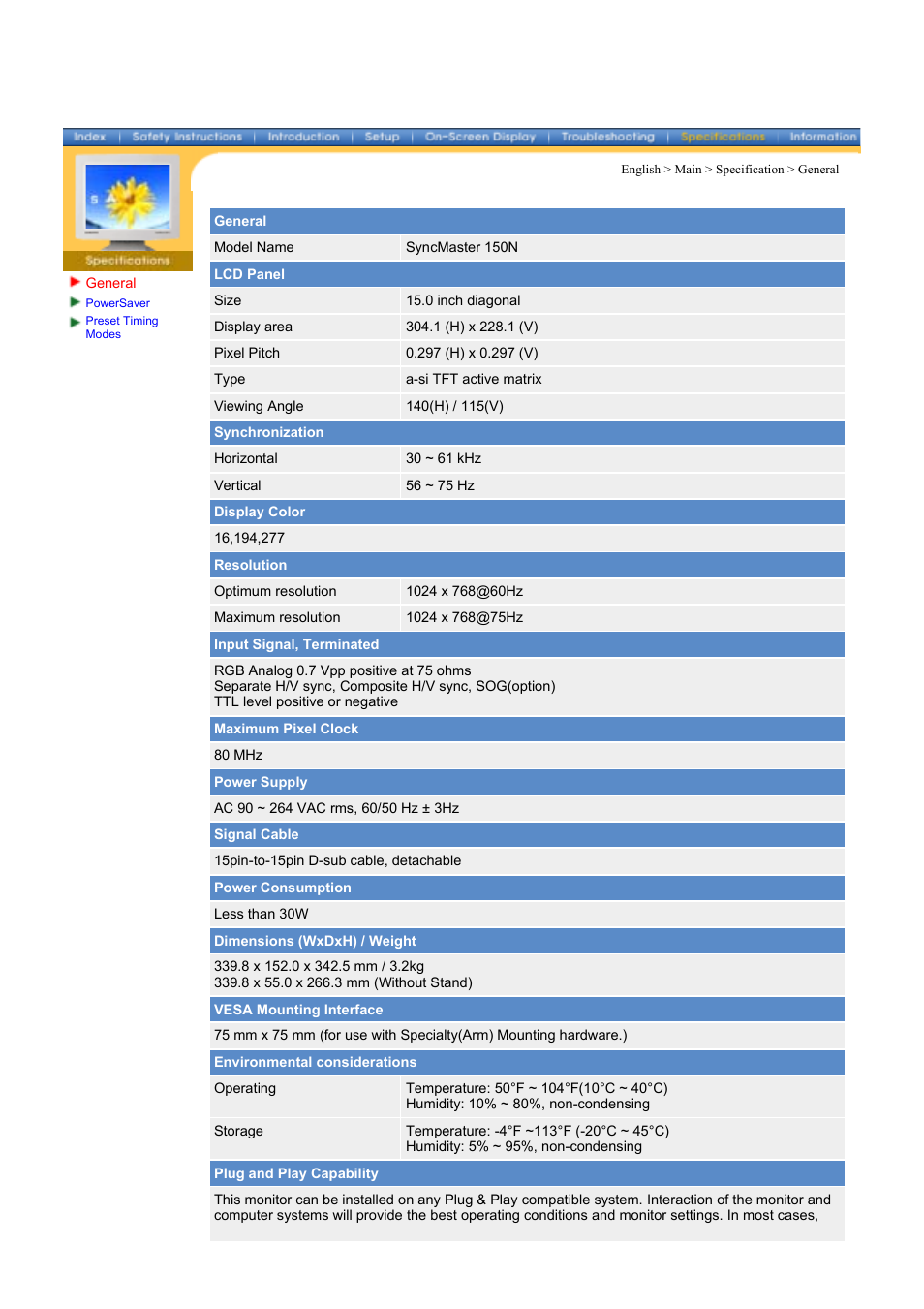 Samsung 174T User Manual | Page 60 / 80