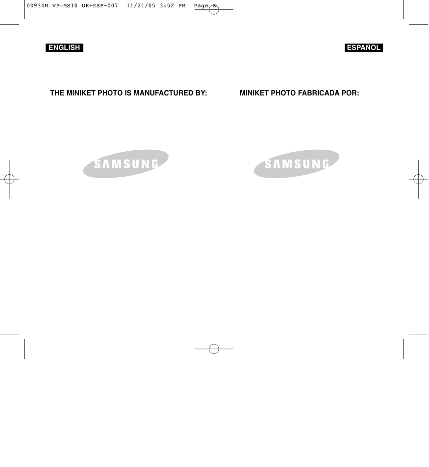 Samsung VP - MS15(R) User Manual | 158 pages