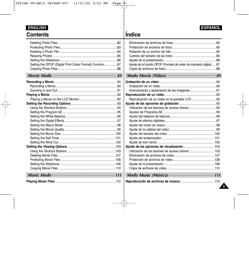 Samsung VP - MS15(R) User Manual | Page 6 / 158