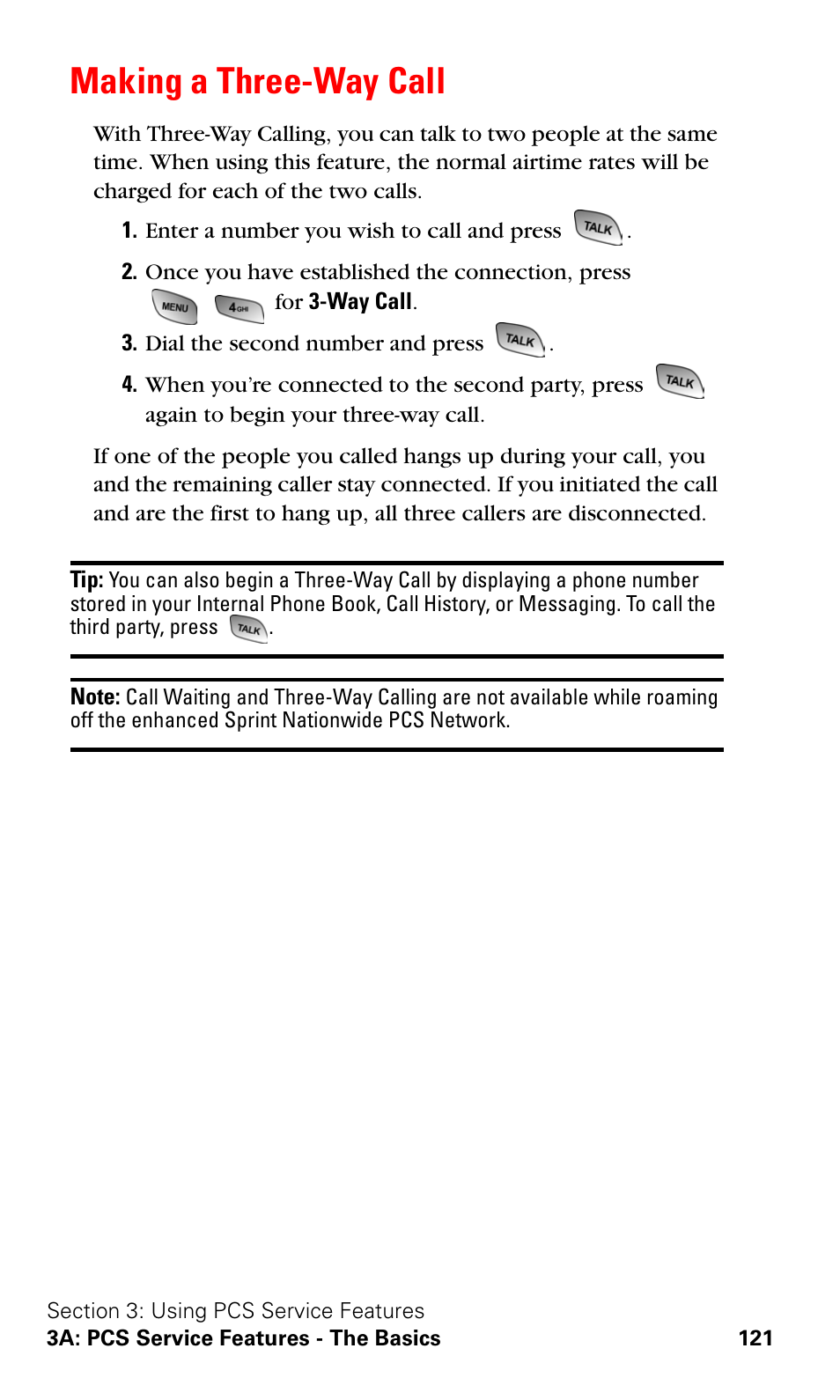 Making a three-way call | Samsung A600 User Manual | Page 131 / 186