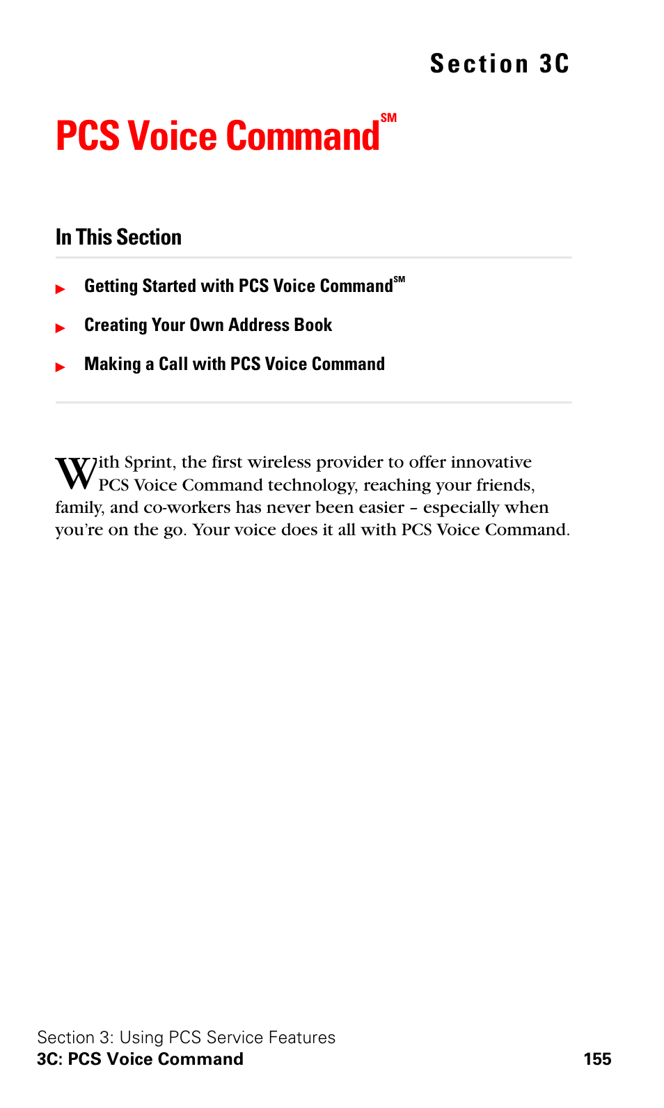 Pcs voice commandsm, Pcs voice command | Samsung A600 User Manual | Page 165 / 186