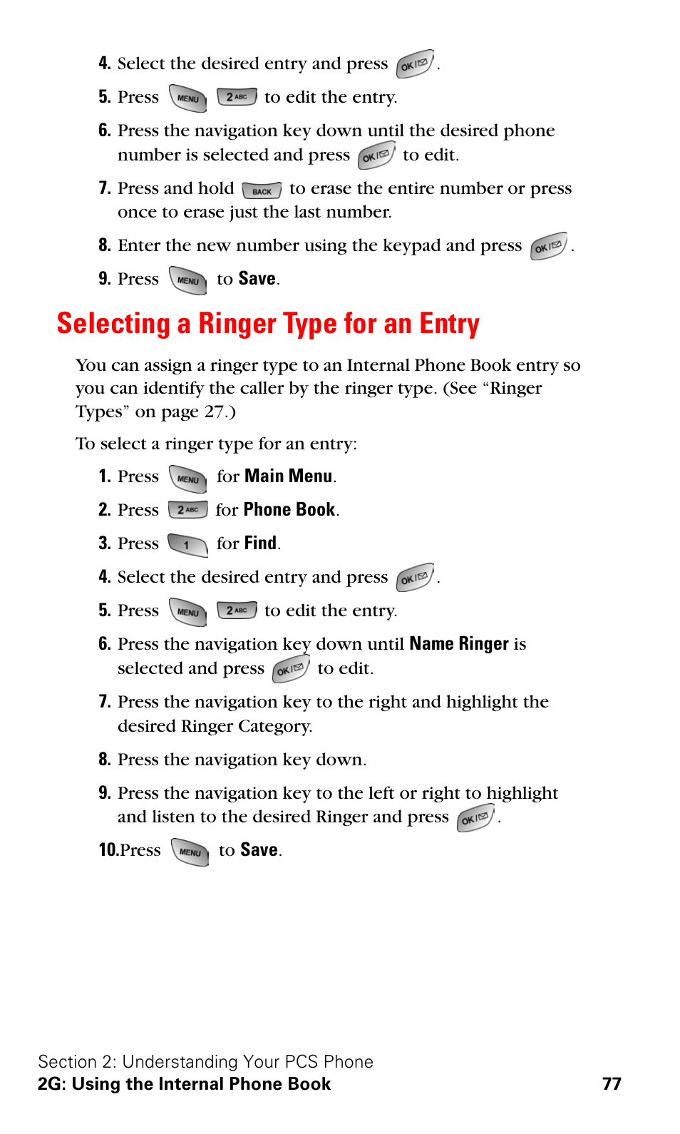 Selecting a ringer type for an entry | Samsung A600 User Manual | Page 87 / 186