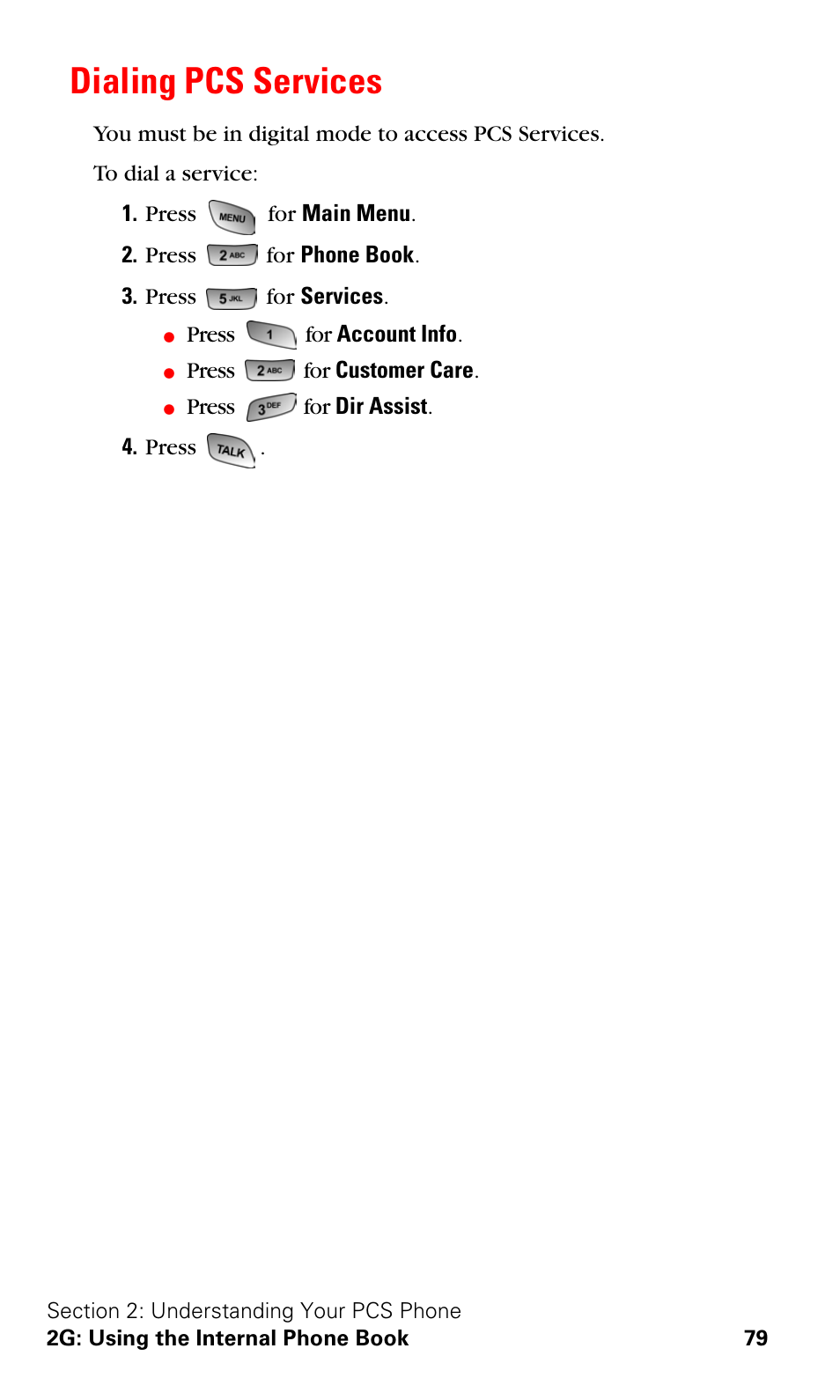 Dialing pcs services | Samsung A600 User Manual | Page 89 / 186