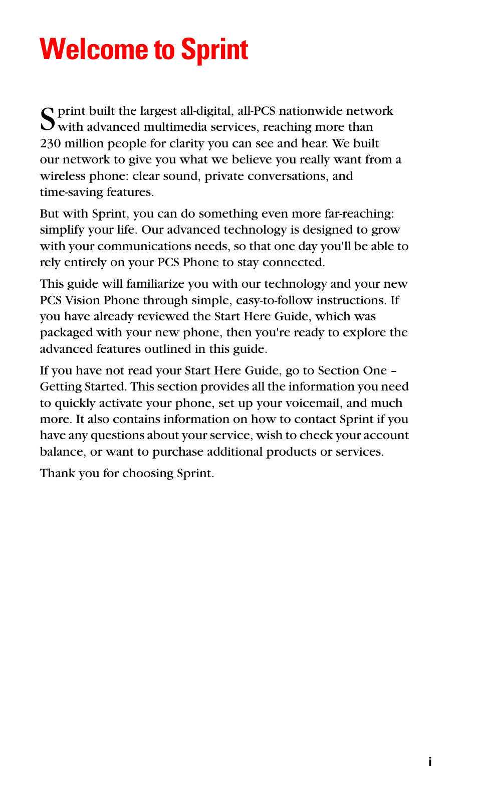 Welcome to sprint | Samsung A600 User Manual | Page 9 / 186