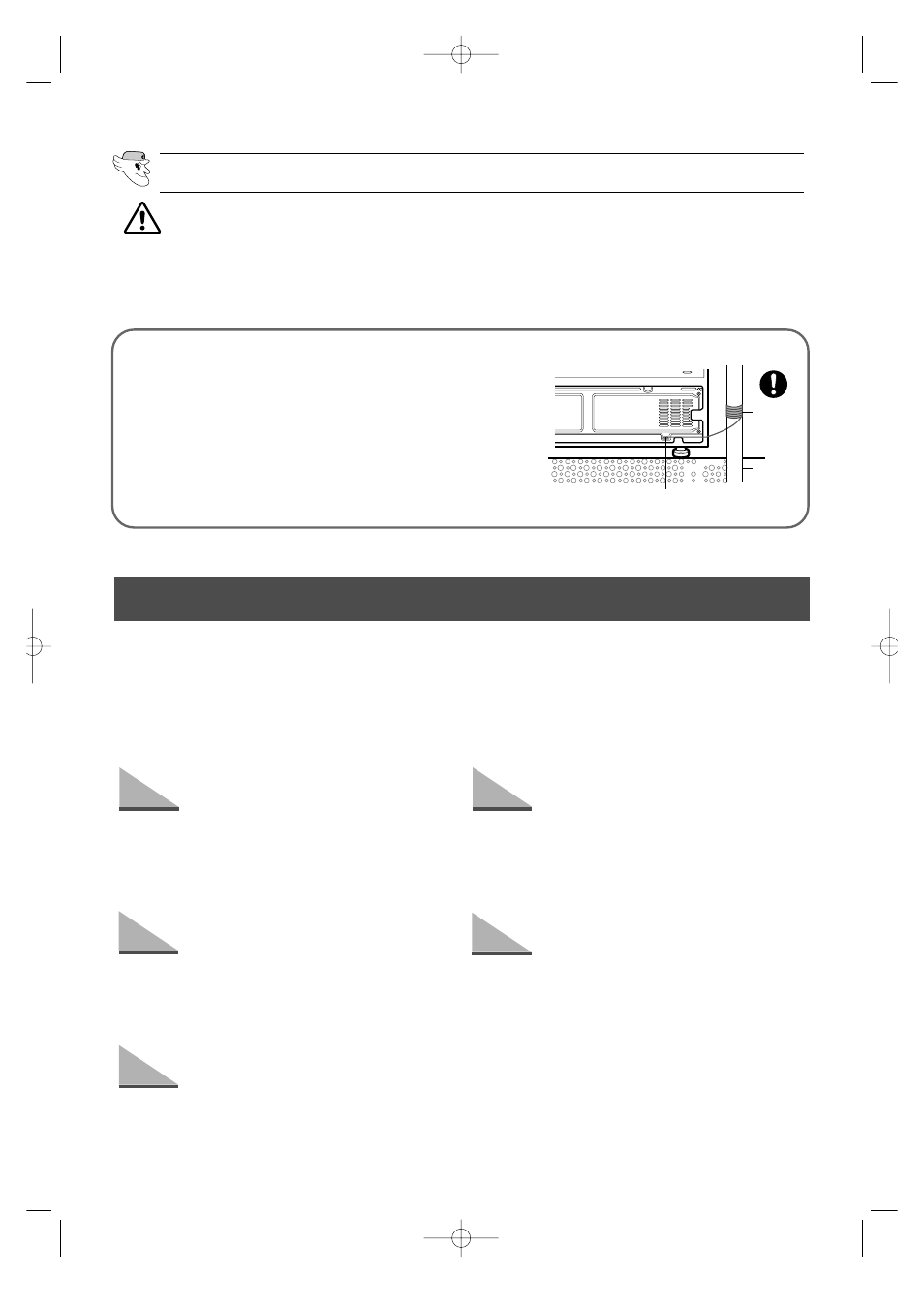 Preparing the appliance | Samsung SR-S20 User Manual | Page 5 / 16
