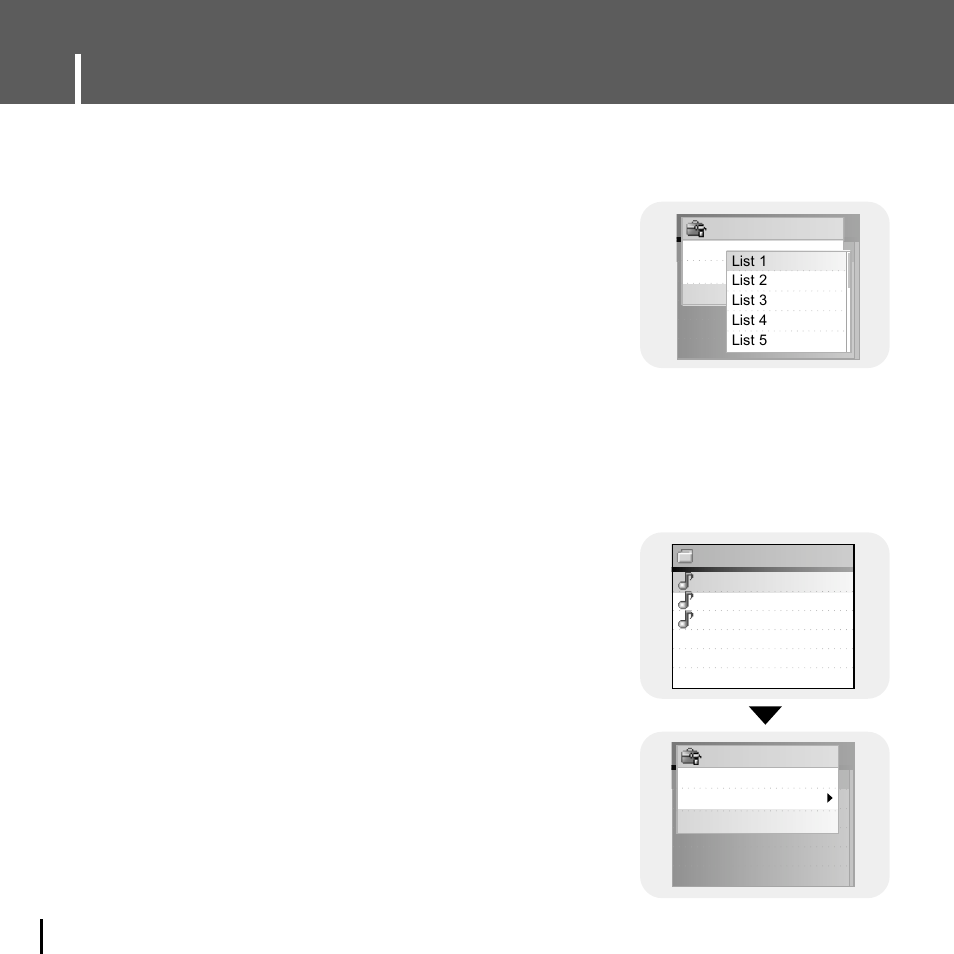 Add to favorites, Delete file, Setting main functions in navigation | Iadd to favorites, Idelete file | Samsung YH-J70J User Manual | Page 42 / 84