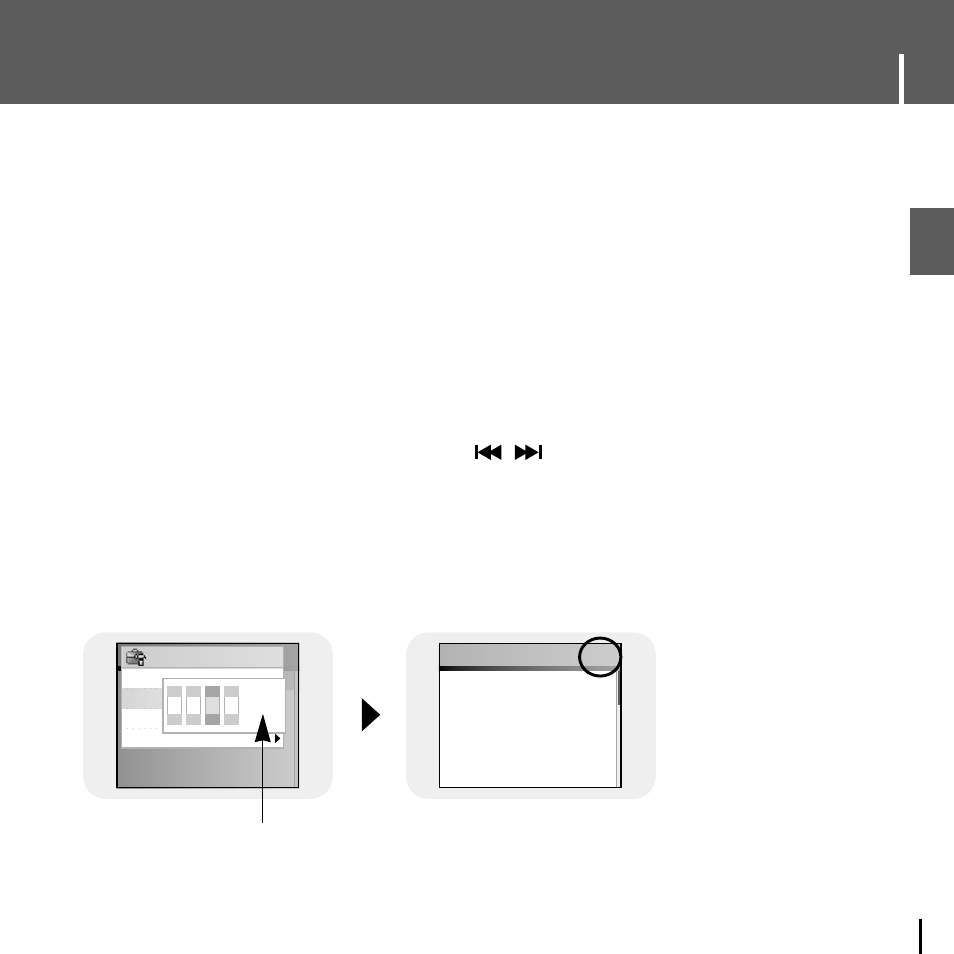Setting main functions in text, Igo to page, Press the tool button while viewing text | Samsung YH-J70J User Manual | Page 45 / 84