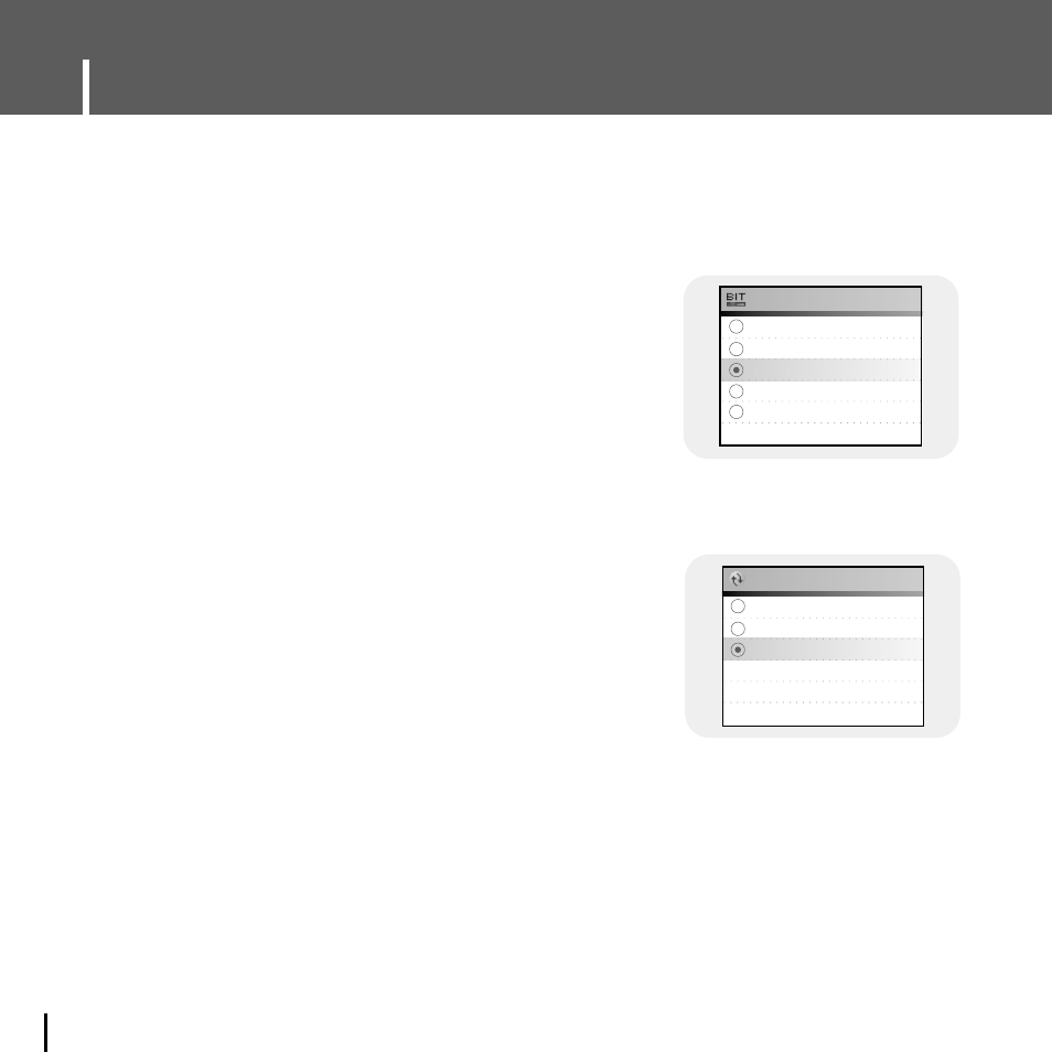 Recording settings, Bit rate, Auto sync | Ibit rate, Iauto sync | Samsung YH-J70J User Manual | Page 66 / 84