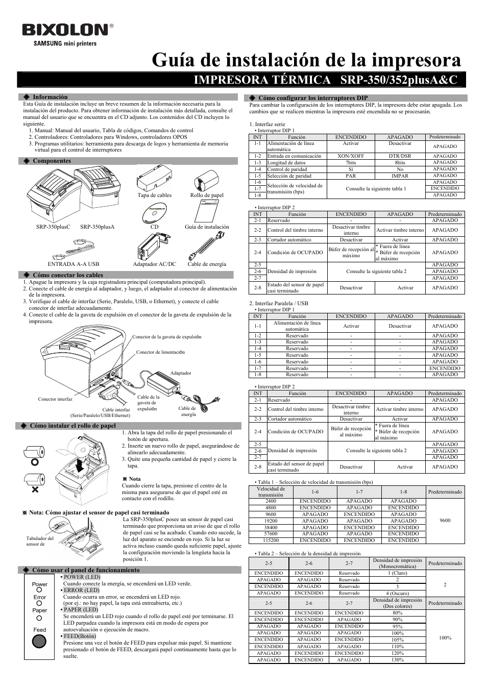 Guía de instalación de la impresora | Samsung KN04-00010A User Manual | Page 5 / 8