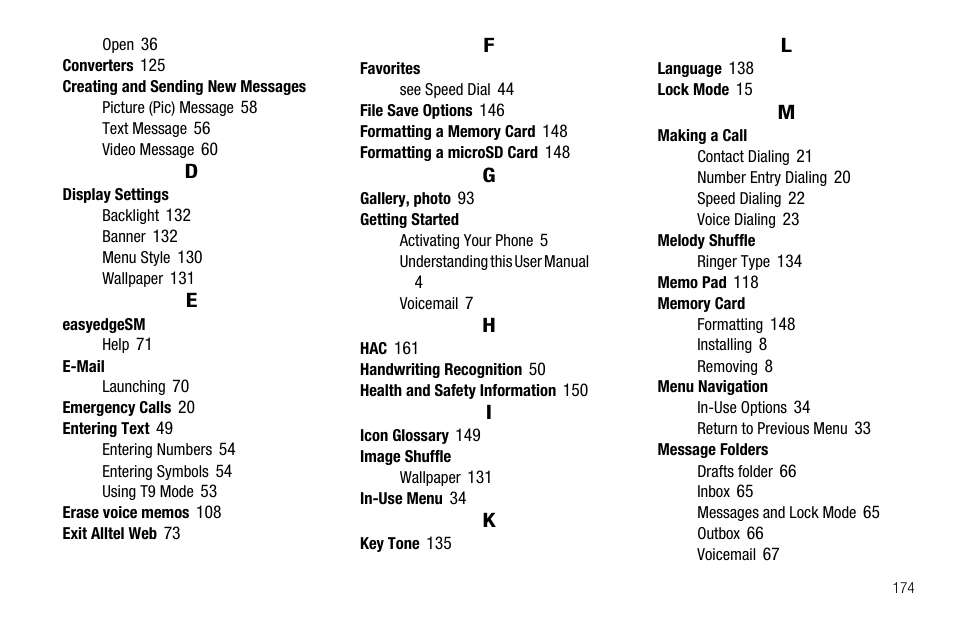 Samsung Delve SCH-R800 User Manual | Page 177 / 180