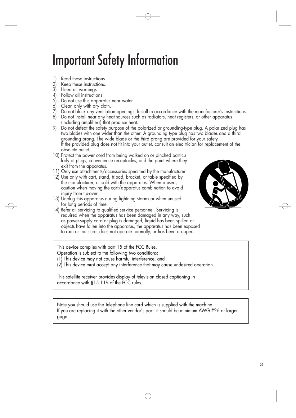 Important safety information | Samsung SIR-TS360 User Manual | Page 3 / 116