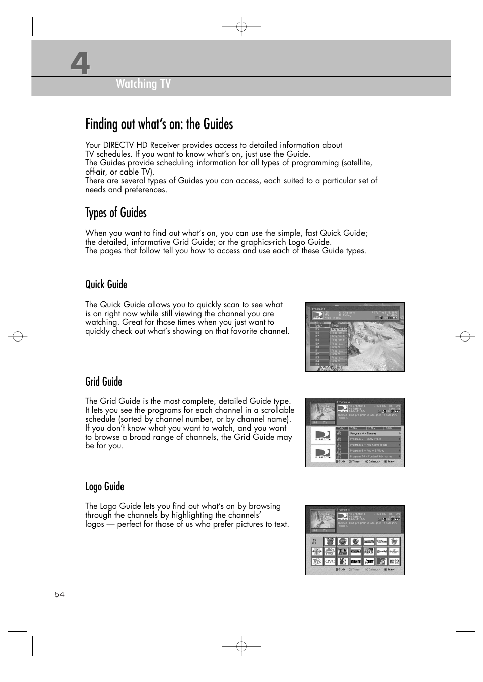 Finding out what’s on: the guides | Samsung SIR-TS360 User Manual | Page 54 / 116