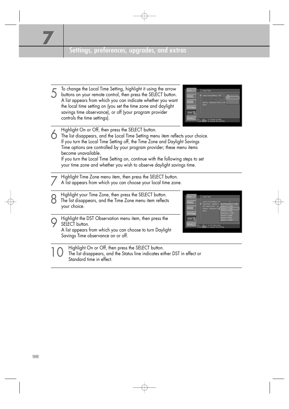 Samsung SIR-TS360 User Manual | Page 98 / 116