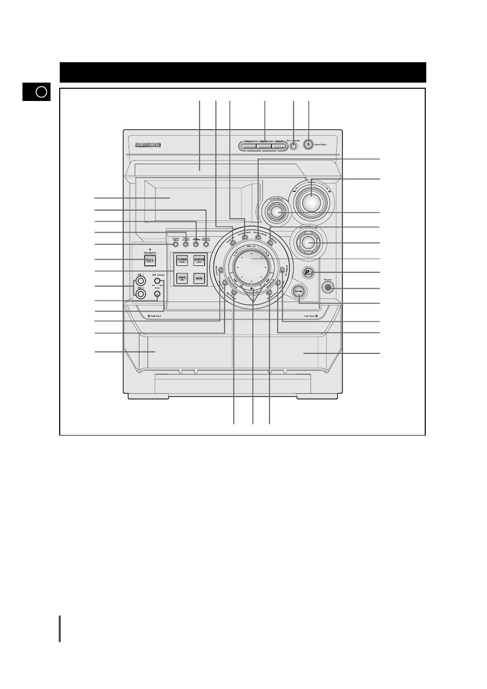 Front panel view | Samsung MAX-VB630G User Manual | Page 4 / 30