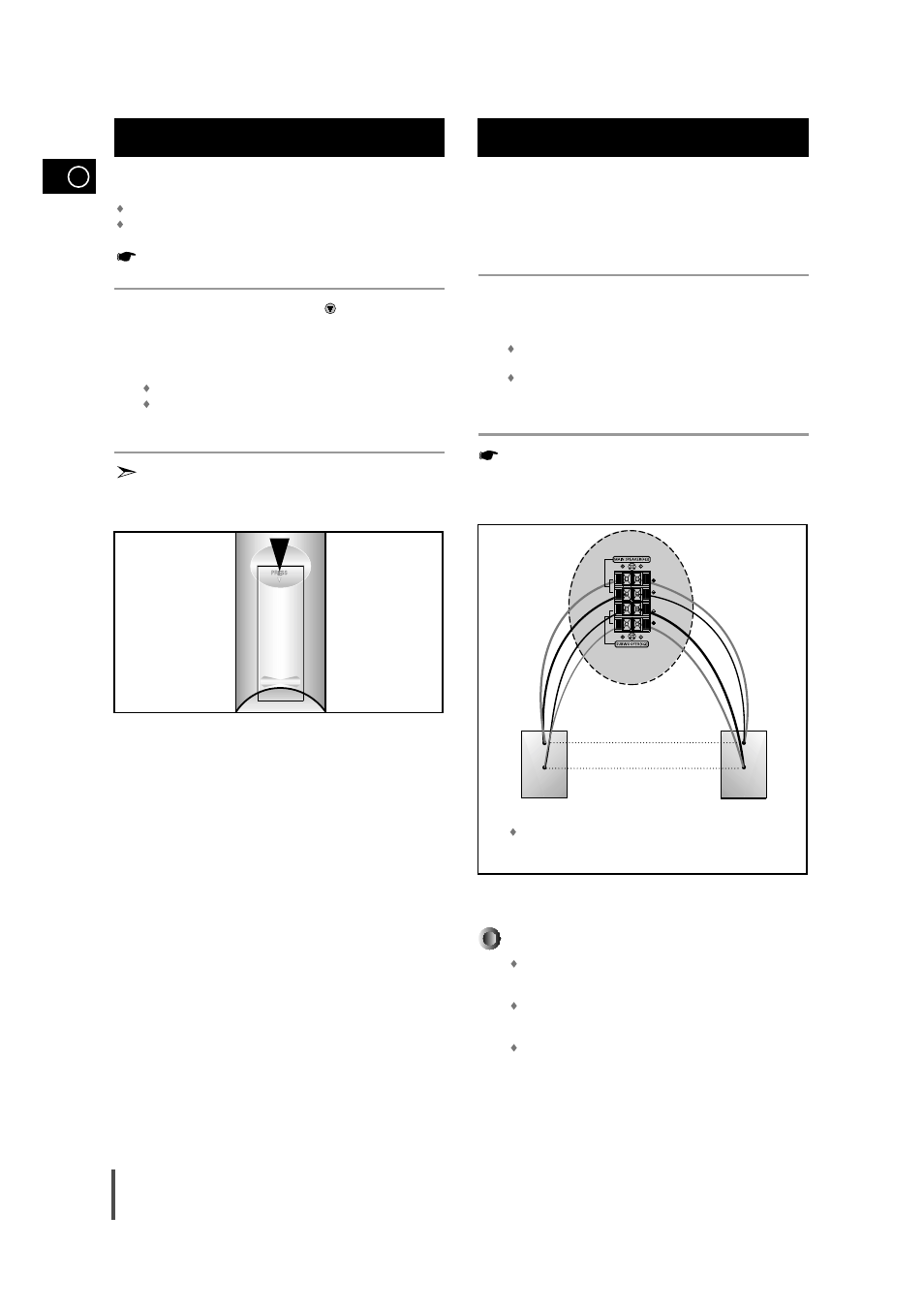 Connecting the loudspeakers 1 2 3, Inserting remote control batteries | Samsung MAX-VB630G User Manual | Page 8 / 30