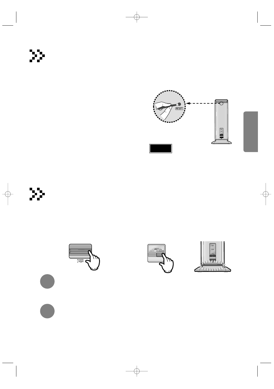 Resetting wireless communication, Turning on the mood light | Samsung HT-DB390 User Manual | Page 17 / 76